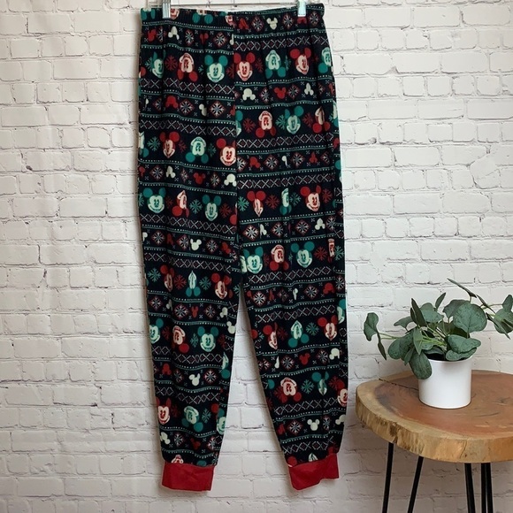 Fleece Mickey Holiday Jogger Style Pants - Picture 2 of 11